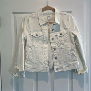 White jean jacket